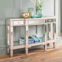 Load image into Gallery viewer, Giraldo 140W x 90H x 30D cm (With 3 Drawers) Mirrored Buffet Console Table
