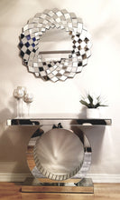 Load image into Gallery viewer, Trento Mirrored Console Table and Mirror Set
