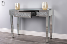 Load image into Gallery viewer, Brentilli Mirrored (With Easy Sliding Drawer) 110W x 40D x 80H cm Console Table
