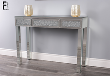 Load image into Gallery viewer, Brentilli Mirrored (With Easy Sliding Drawer) 110W x 40D x 80H cm Console Table
