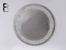 Load image into Gallery viewer, Espara Circle Mirrored Console Table and Mirror Set
