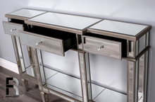 Load image into Gallery viewer, Giraldo 140W x 90H x 30D cm (With 3 Drawers) Mirrored Buffet Console Table
