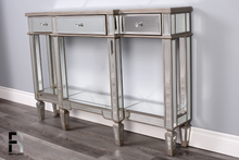 Load image into Gallery viewer, Giraldo 140W x 90H x 30D cm (With 3 Drawers) Mirrored Buffet Console Table
