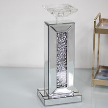 Load image into Gallery viewer, Mudli Mirrored Candle Holder 13&quot; x 5&quot; x 4&quot; (33 x 13 x 10 cm)
