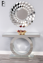 Load image into Gallery viewer, Trento Mirrored Console Table and Mirror Set
